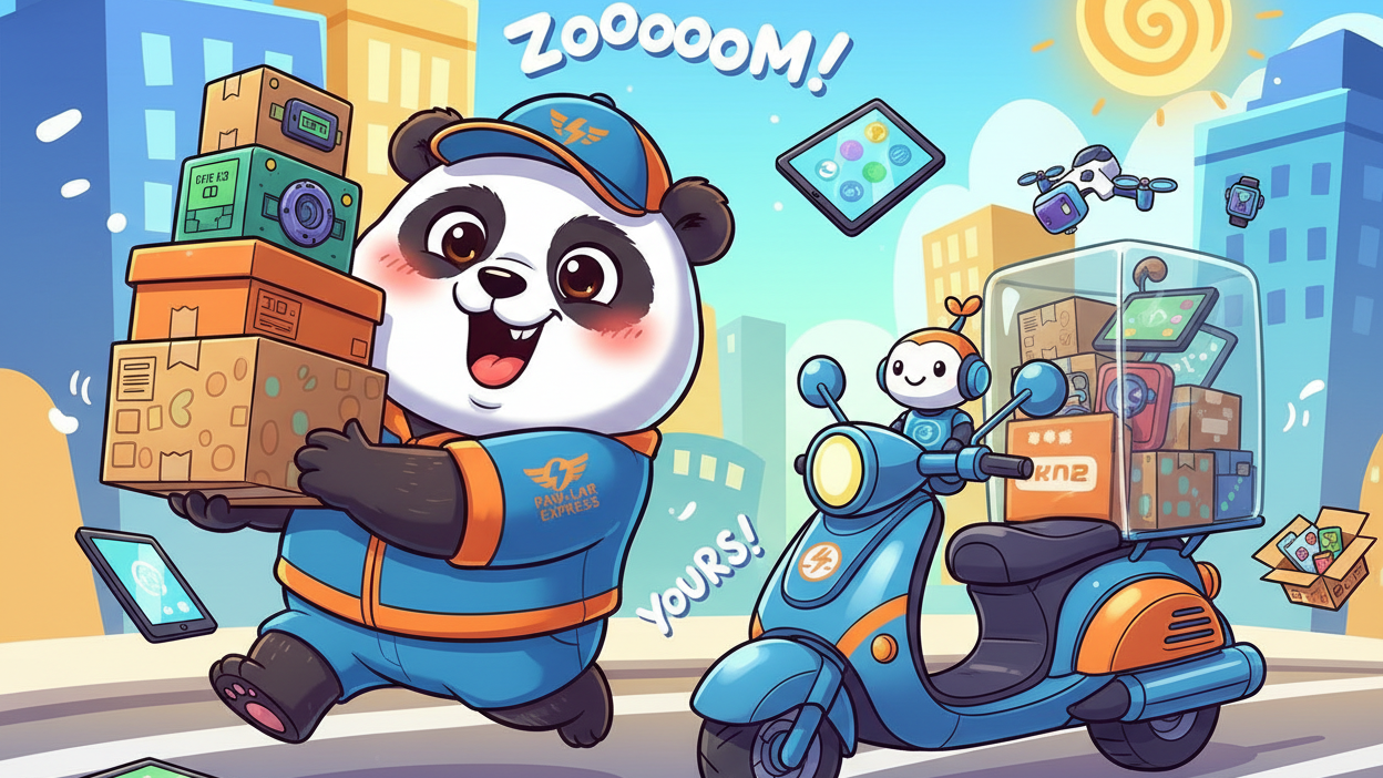 FUNNY PANDA DELEVERY PRODUCTS